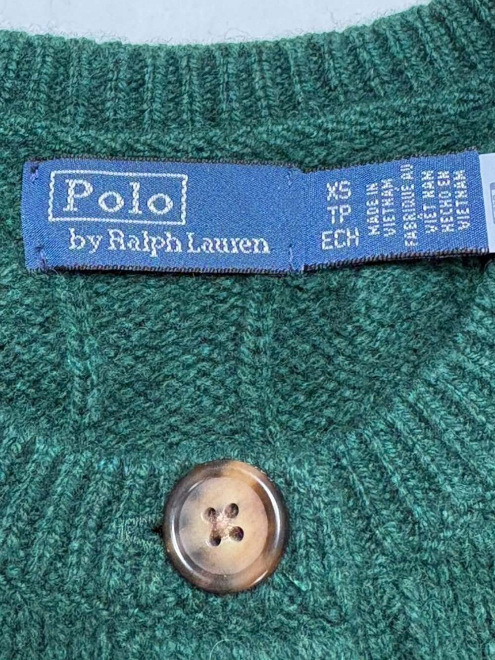 Polo Ralph Lauren Cable Knit Wool & Cashmere Cardigan – XS – Green - Picture 6 of 14
